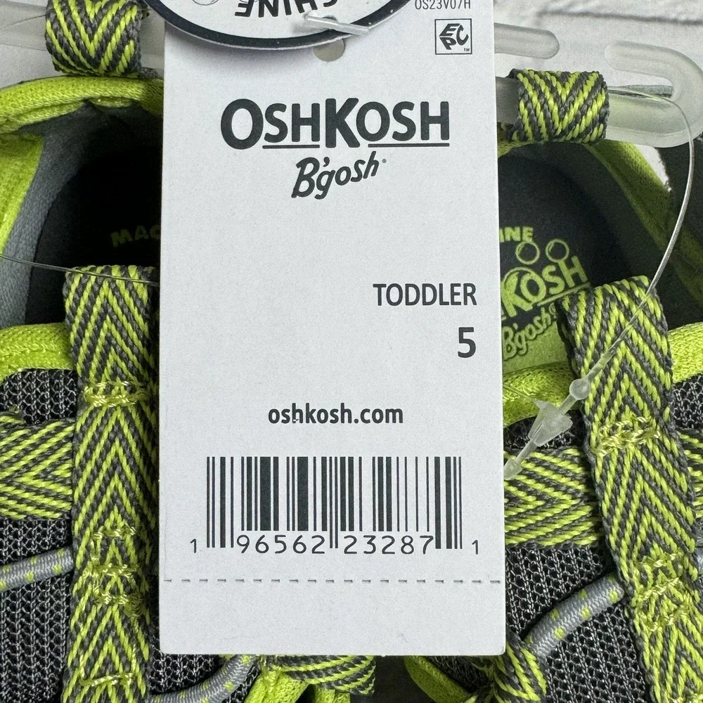 OshKosh Everplay Flexible Outsole Bump Toe Sandal Toddler Size 5 Green